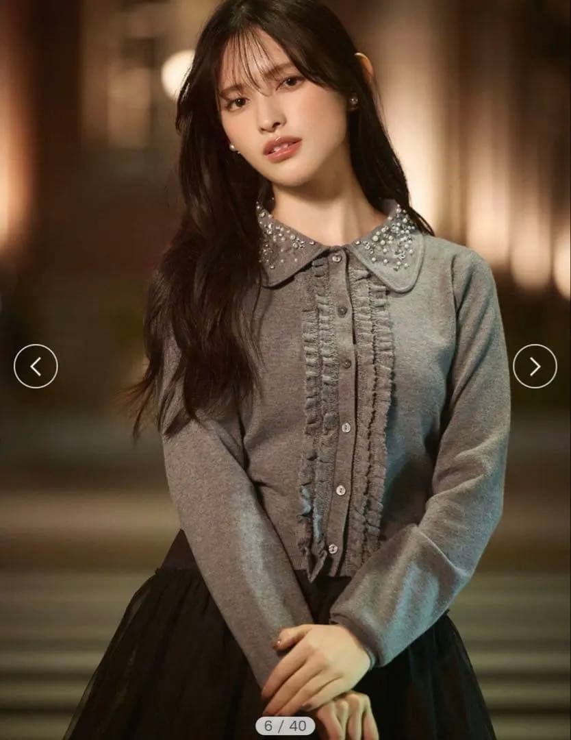 最終値下げ♡スナイデル♡ビジューカラーニットカーディガン♡新品 WEB限定】ビジューカラーニットカーディガン（カーディガン）｜SNIDEL