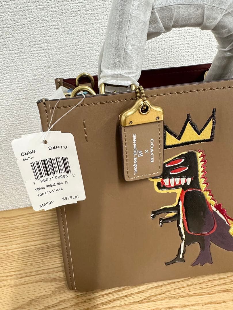 Pokimane 様専用COACH コーチバスキア コラボ 恐竜 ハンドバッグ