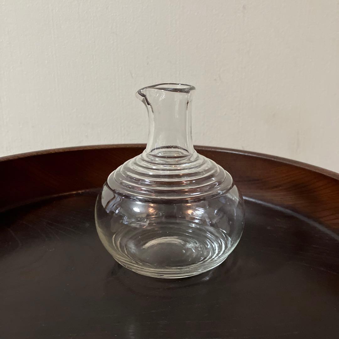 アンティーク ガラス徳利 1点 吹きガラス 昭和レトロ 古道具 骨董 酒