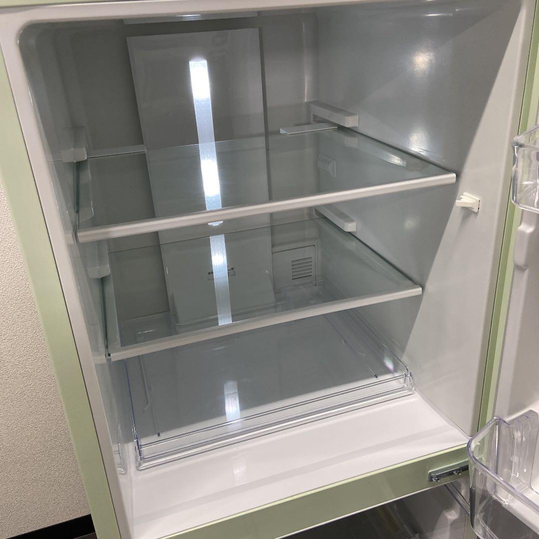 ☆美品 高年式 レトロ風☆gangle エディオン冷蔵庫ANG-RE151-A1 - メルカリ