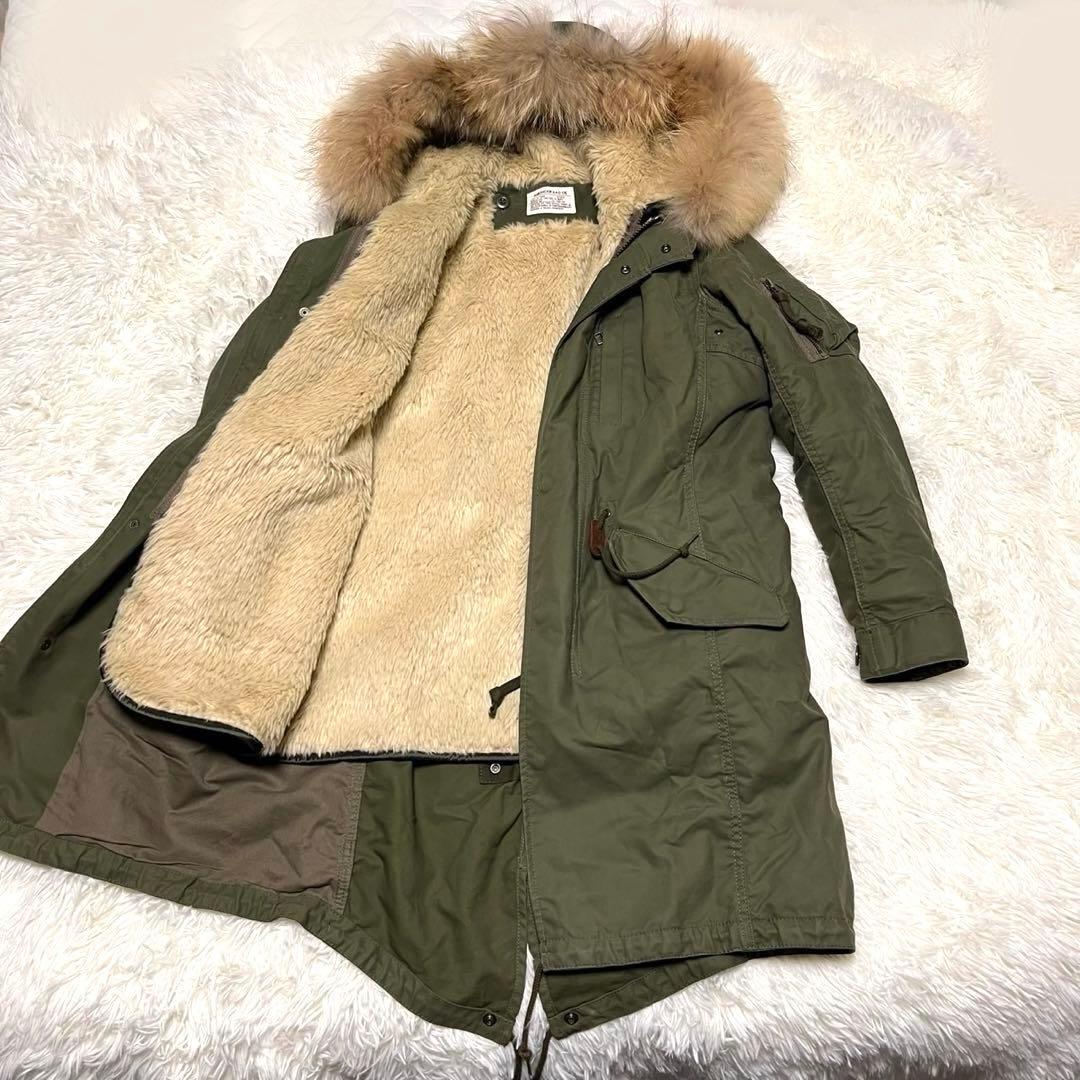 美品】アメリカンラグシー モッズコート オリーブ M 4way ラクーン