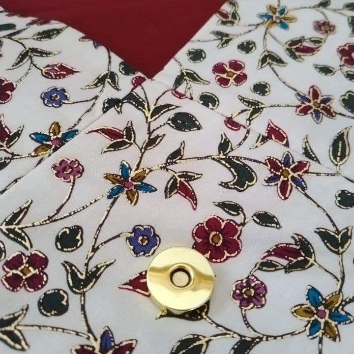 笹蔓手金更紗 数寄屋袋 京都 鈴木時代裂研究所 謹製 新品未使用品