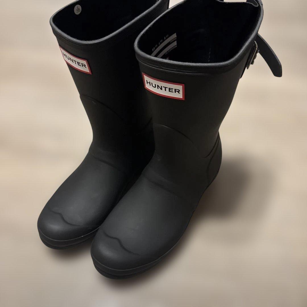 ハンター ショートバック アジャスタブル レインブーツ ブラック 24 cm 楽天市場】HUNTER ハンター レインブーツ オリジナルショートバック