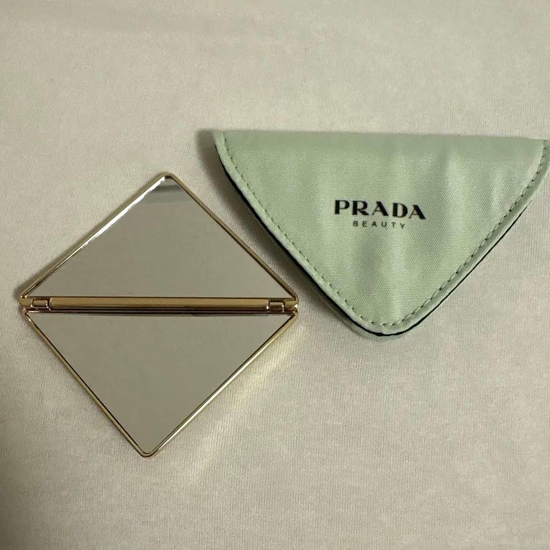 未使用 PRADA トライアングル ダブルミラー ノベルティ ミラー 鏡