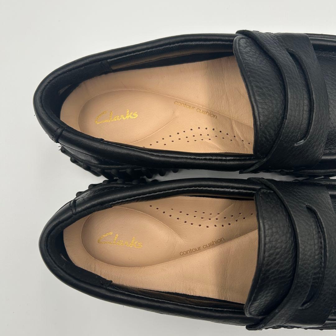 ☆極美品☆【Clarks】ローファー トーヒルペニー 厚底 ブラック 23cm