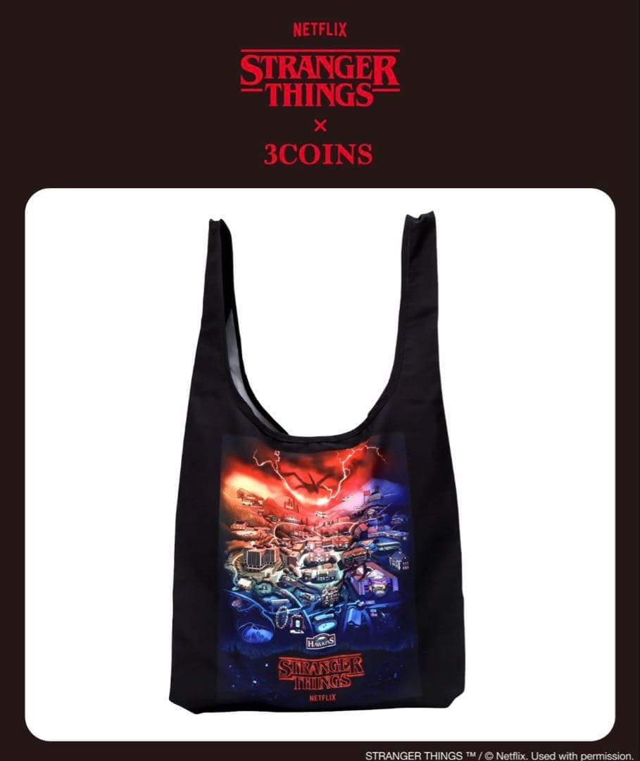 新品】3coinsストレンジャー・シングス エコバッグ - メルカリ