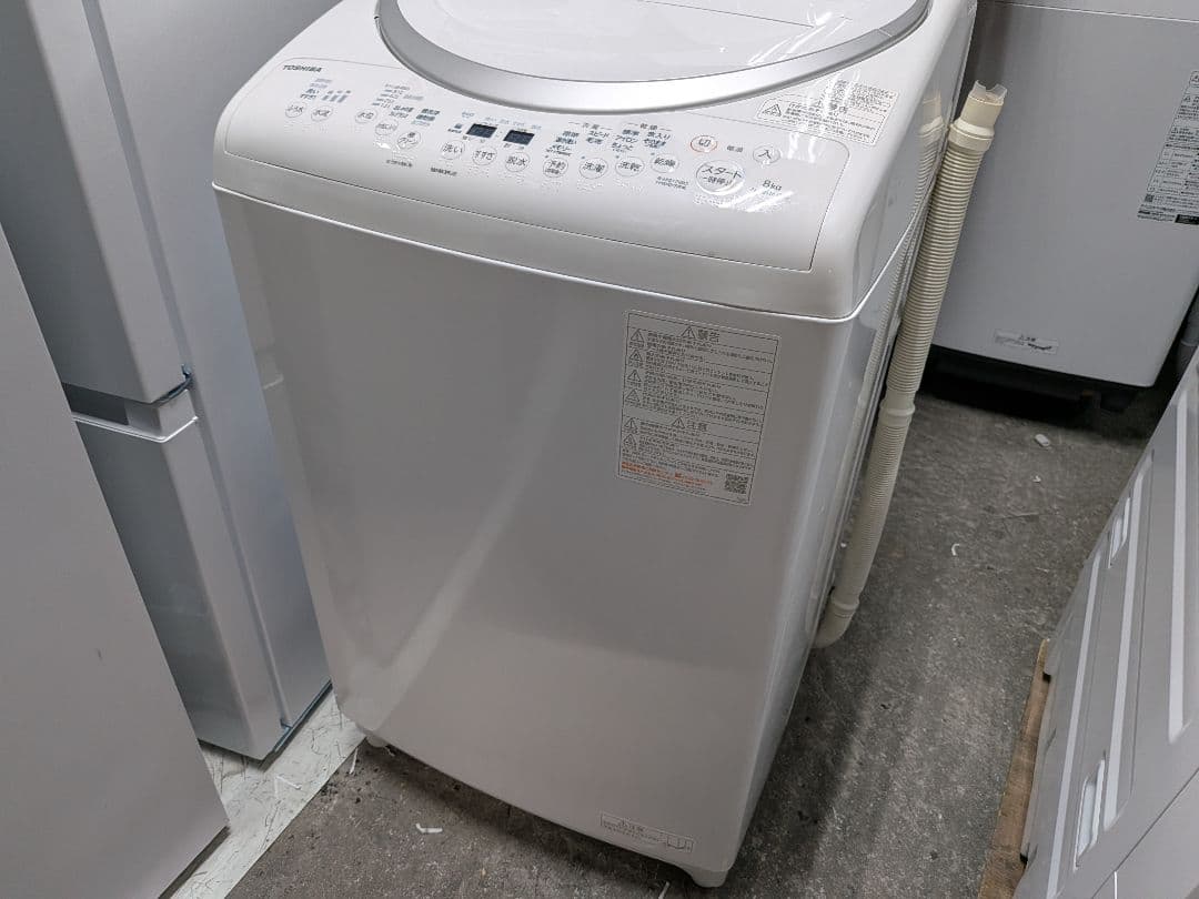 大阪市内配送無料 2023年製 東芝 洗濯乾燥機 8kg ZABOON 格安美品