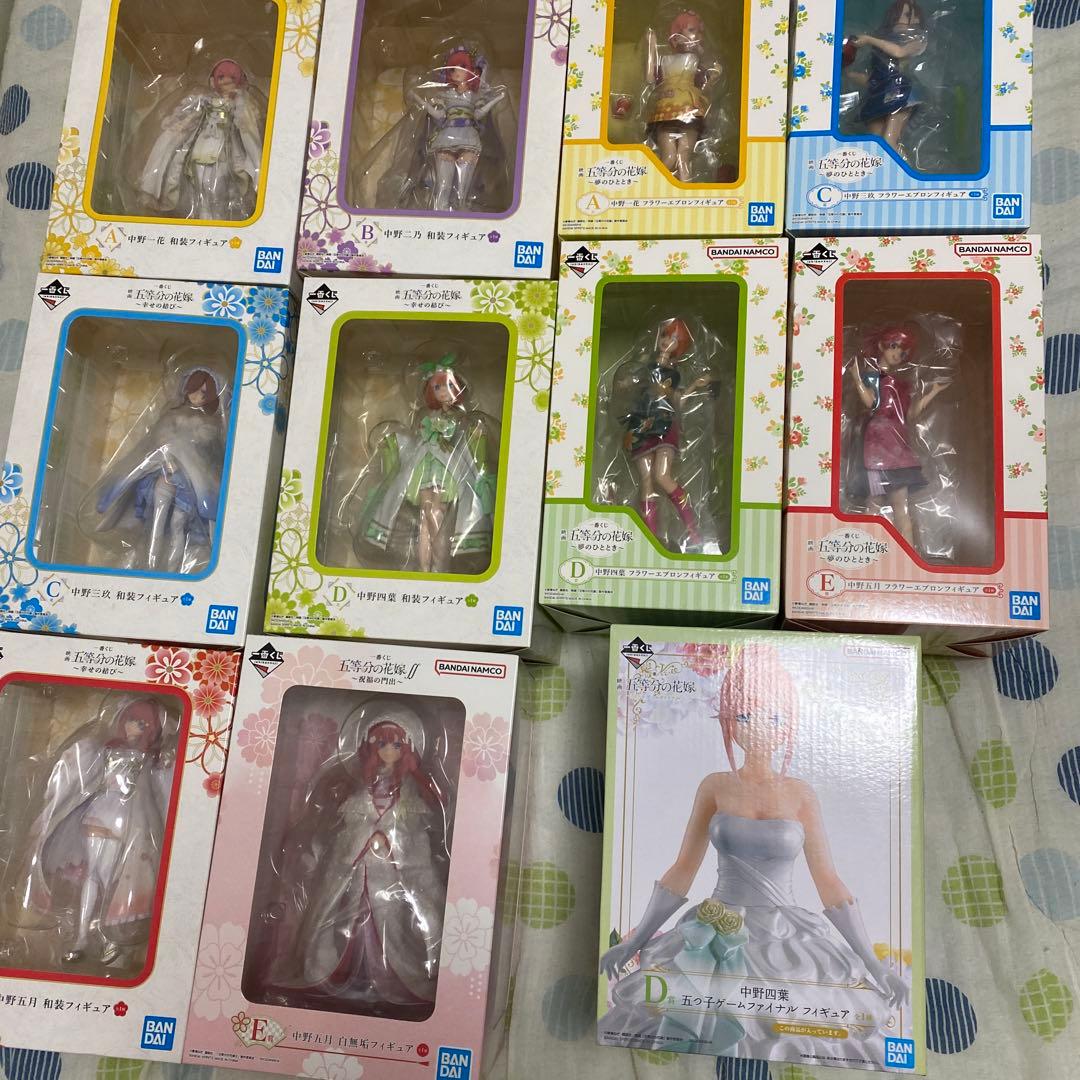 五等分の花嫁フィギュア11点 2024年11月30日(土)より『GIGO × 五等分の花嫁∽ プライズキャンペーン