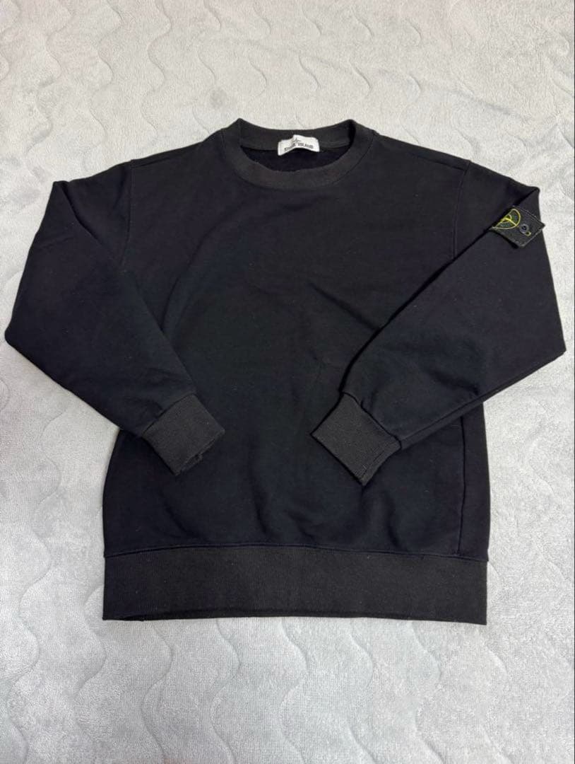 ストーンアイランド　ブラック　スウェット STONE ISLAND - 【再入荷】【定番アイテム】 6100075 / 6100043