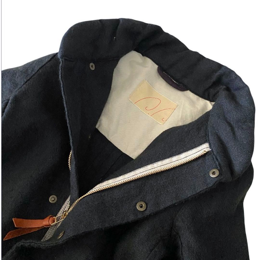 美品✨pallas palace パラスパレス リネン ウール コート 薄手 2