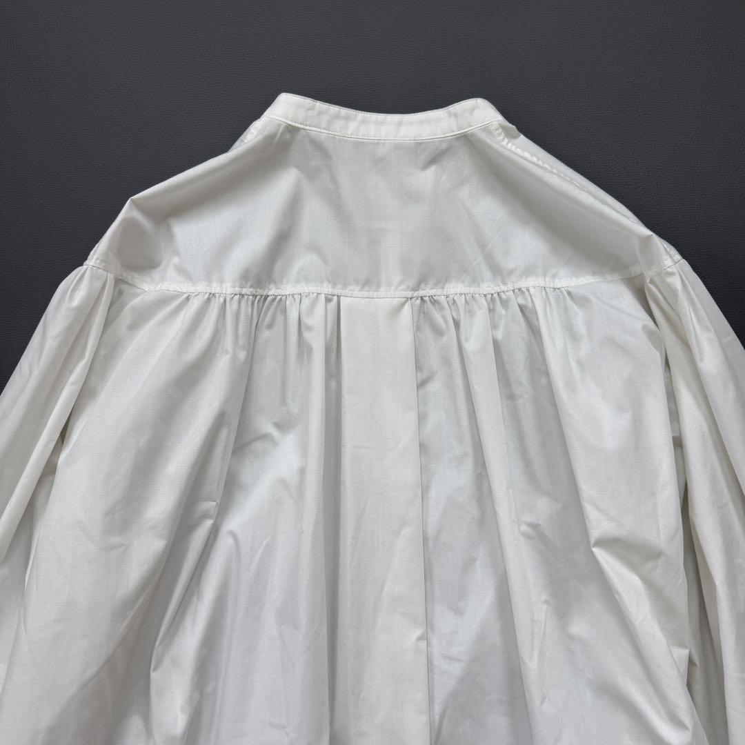 25SS 美品✨ビアズリー ソデリブフレアシャツ バンドカラー シャツ