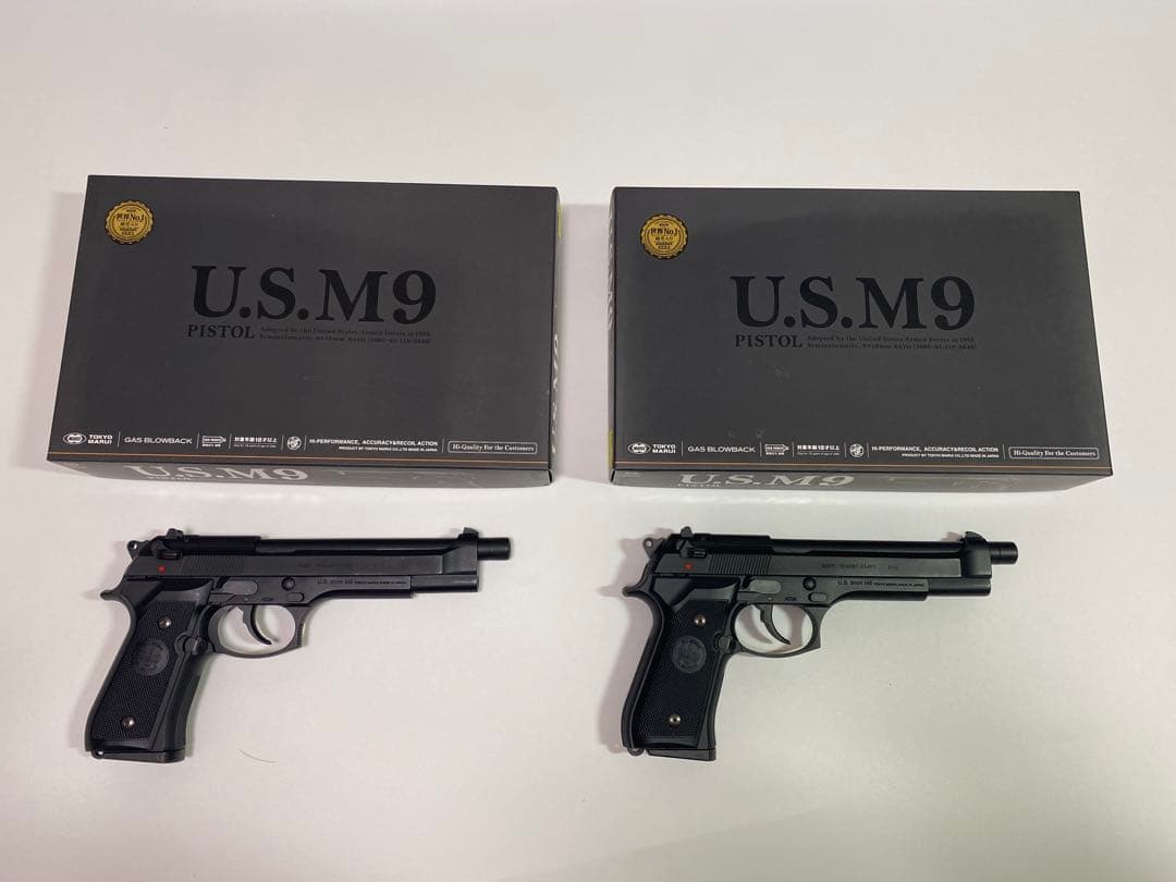 中古] M9ロングスライドカスタム 東京マルイ USM9 ベース 2丁拳銃
