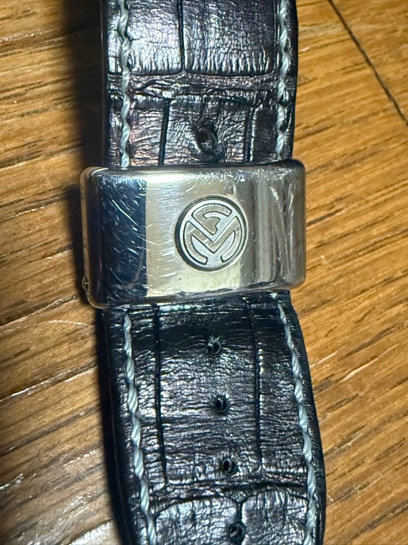 純正 フランクミュラー ロングアイランド 1200 Dバックル ベルトセット