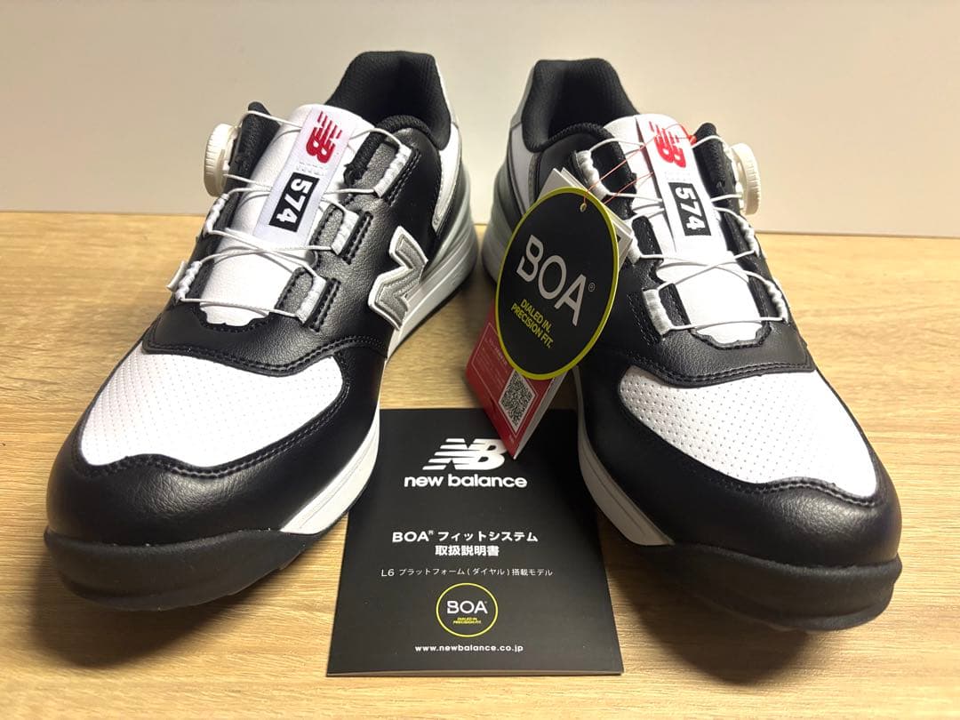 未使用 26.5cm 2E ニューバランスゴルフシューズUGBS574Lホワイト