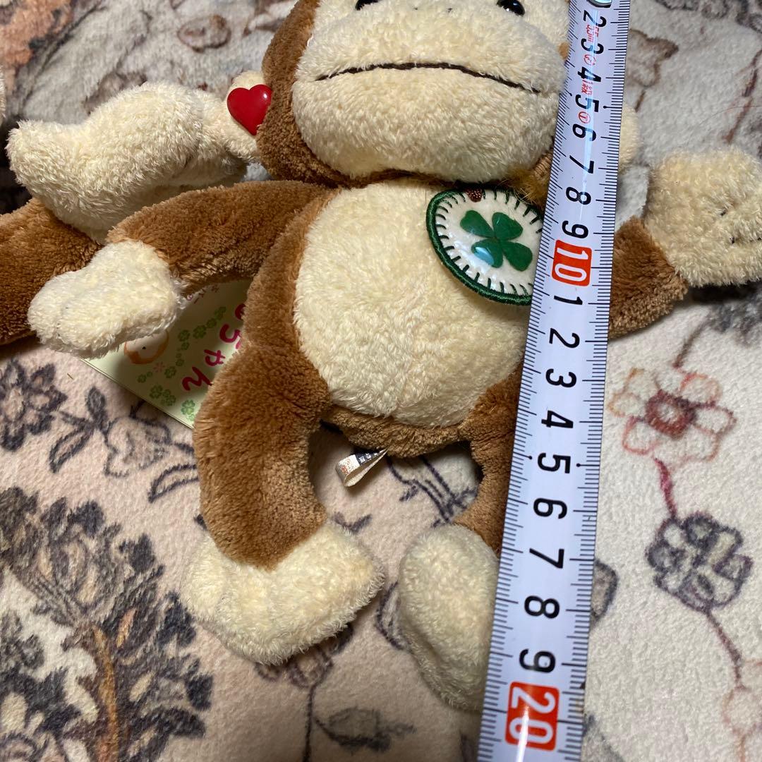 幸せを呼ぶおさるちゃん NAO'S stuff 親子セット - ぬいぐるみ在庫 処分