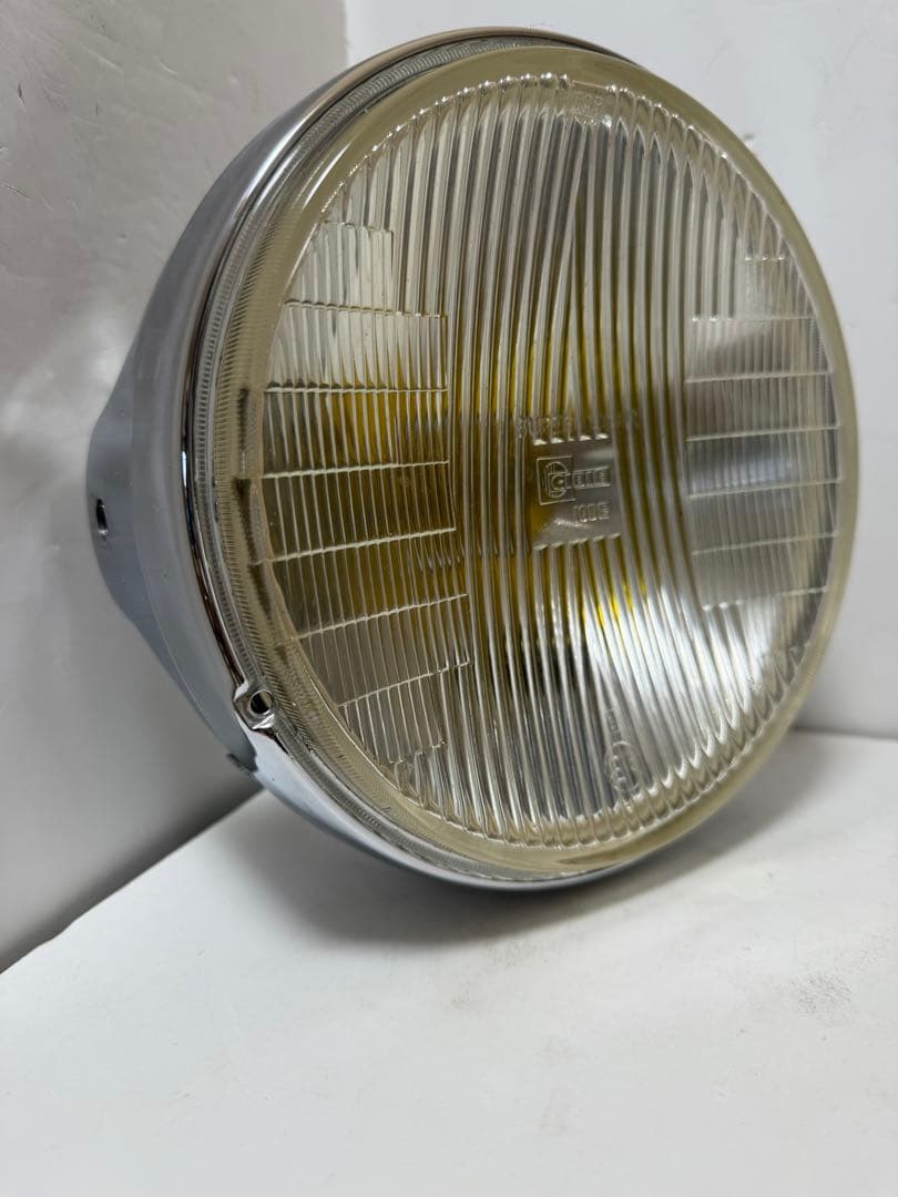 美品 希少当時物180πシビエ凹レンズ付ヘッドライト/マーシャルCIBIE