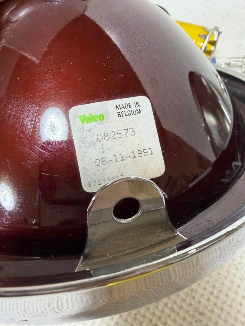 美品 希少当時物180πシビエ凹レンズ付ヘッドライト/マーシャルCIBIE