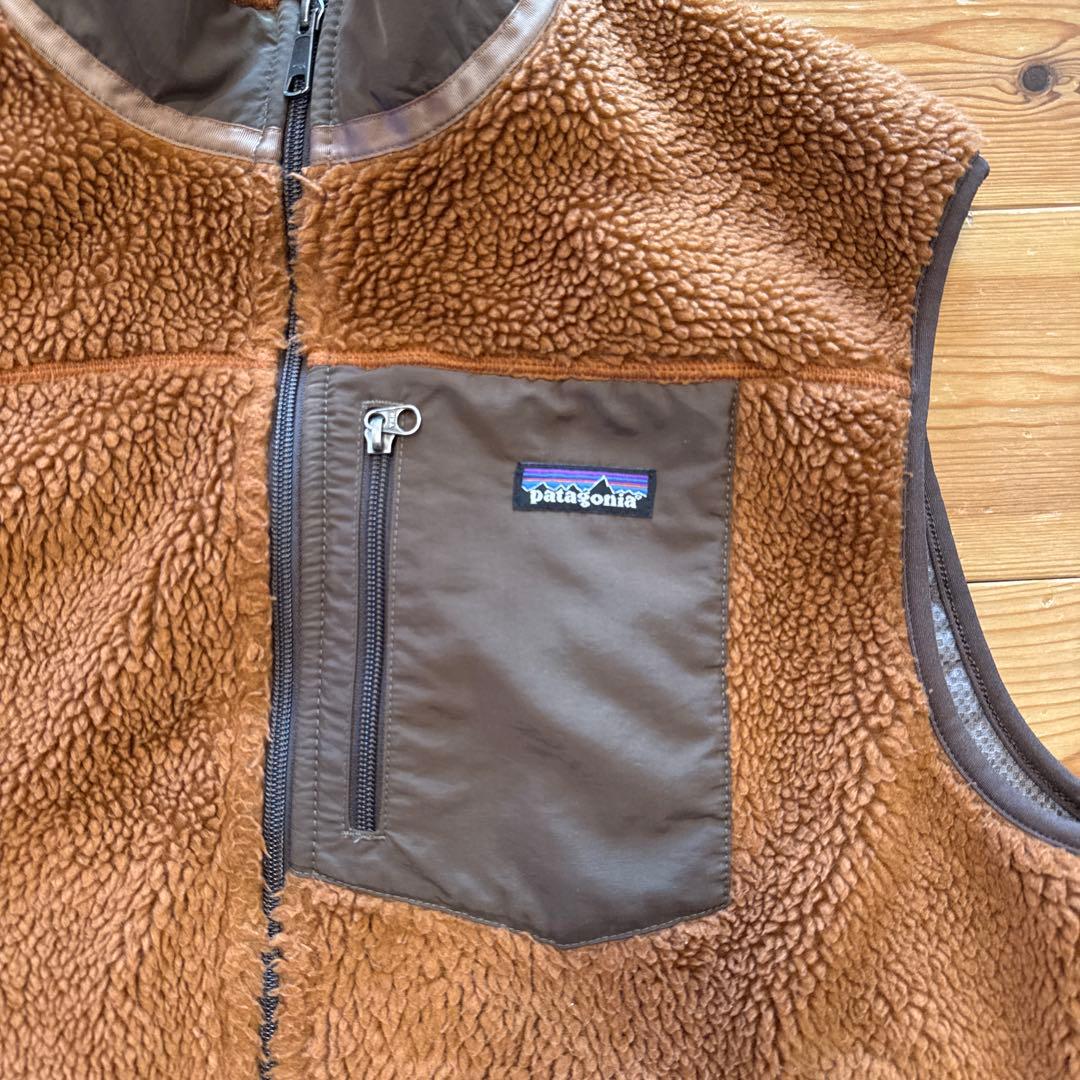 美品 希少 09年製 パタゴニア クラシック レトロX ベスト ブラウン