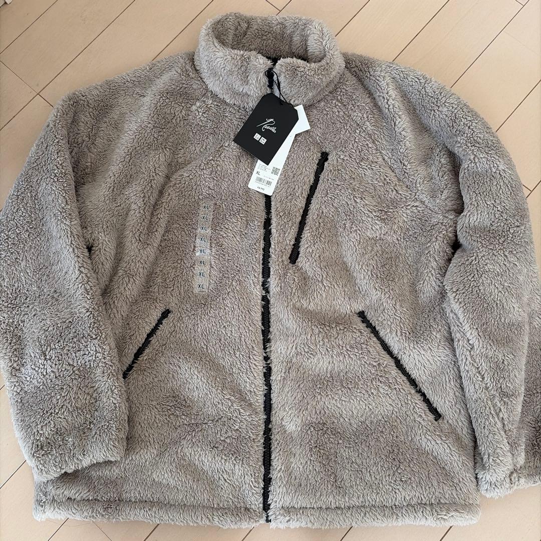 UNIQLO Needles フリースジャケットXL ベージュユニクロニードルス