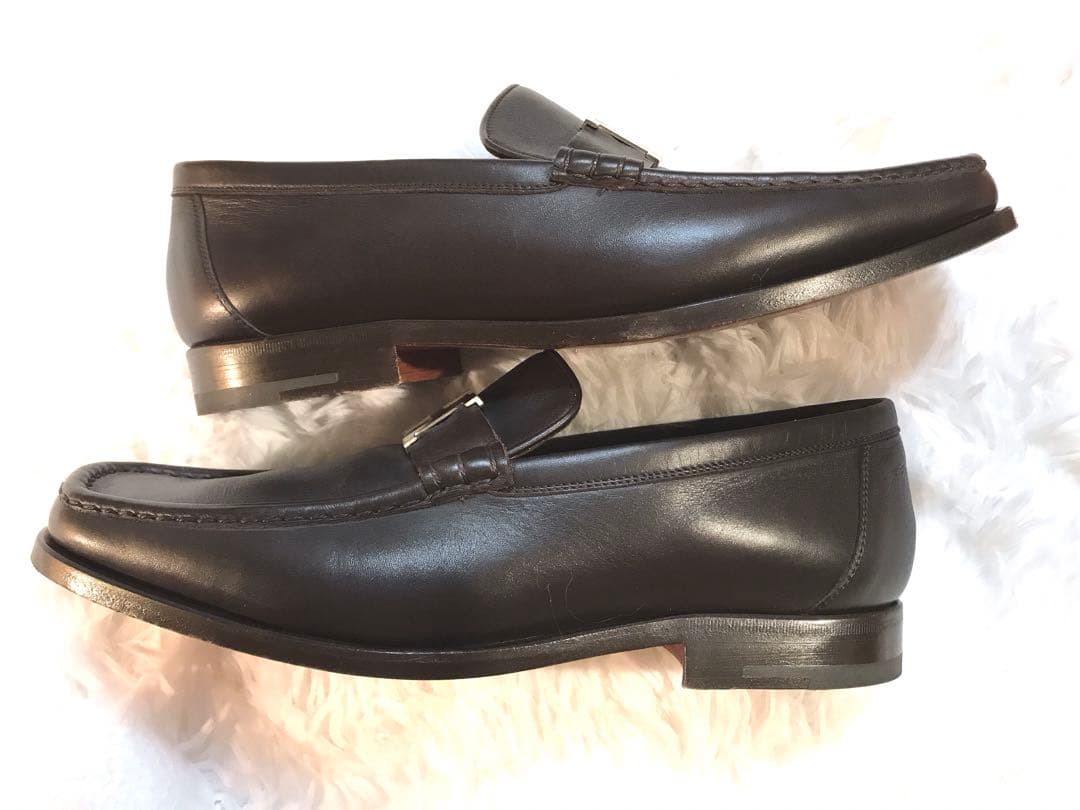 再値下げ❗️エルメス メンズ ローファー コンスタンス ダークブラウン