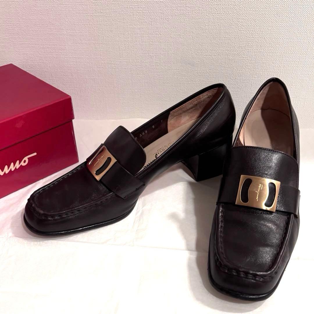 訳ありFerragamo フェラガモ レディース25cm マスタングカーフ S03469DW00344_thumb.jpg