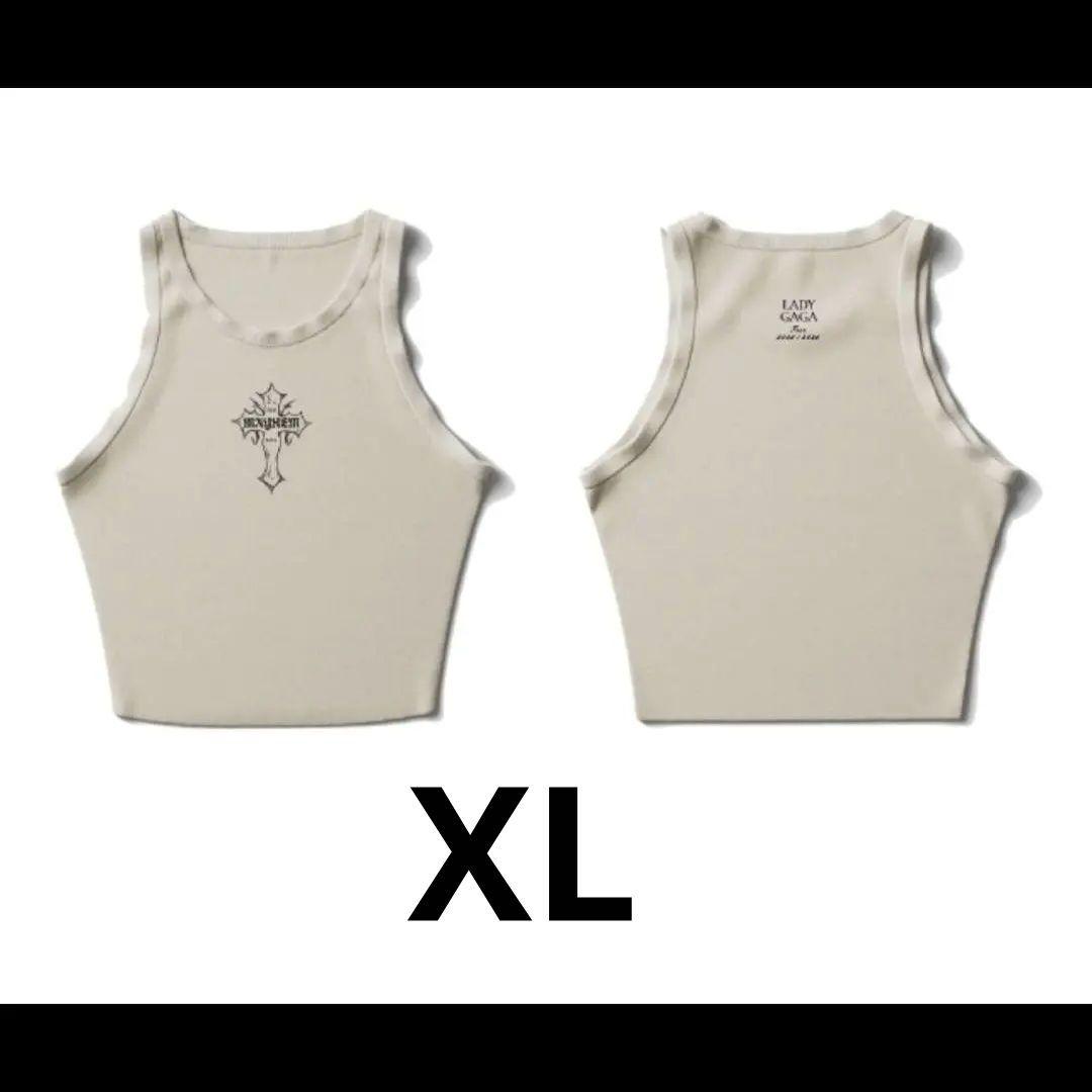 値下　レディーガガ MAYHEM The Ball リブクロップタンクXL レディーガガ MAYHEM The Ball 公式グッズ リブタンクトップ M - メルカリ