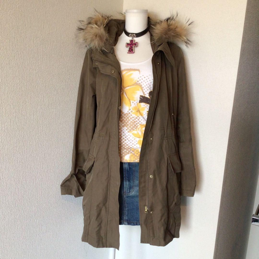 y2k 00s archive グランジファー付モッズコート　お兄系　平成ギャル y2k 00s archive グランジファー付モッズコート 森ガールgeek - メルカリ