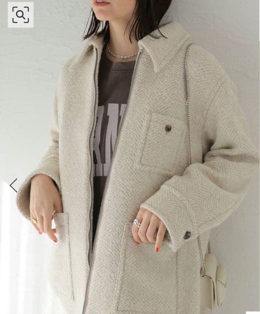 ビッグヘリンボンシャツブルゾン ジャーナルスタンダード MANTECO