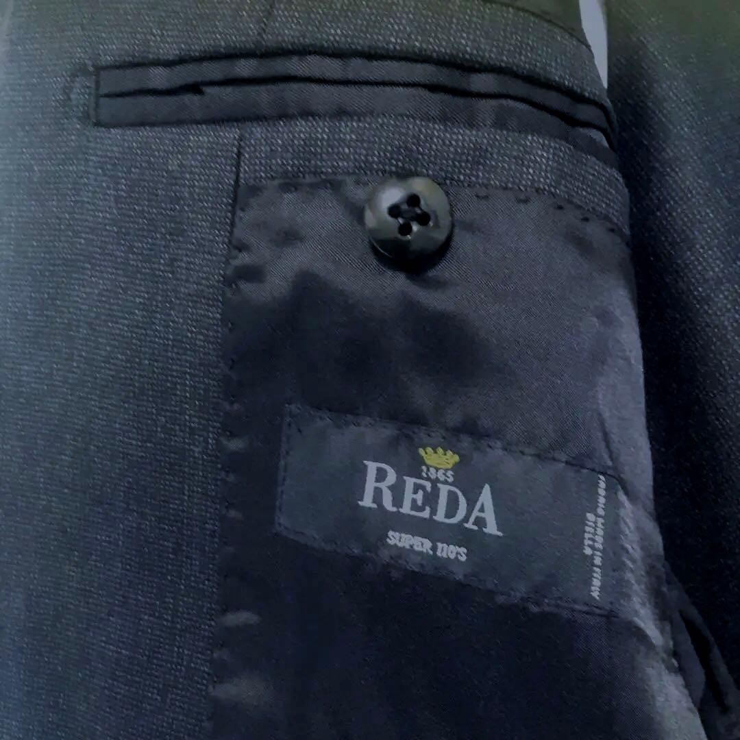 21日迄特価メンズ高級イタリア製REDA ダークブルー スリーピーススーツ