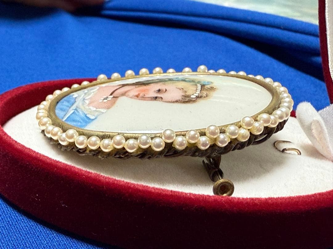 シュウシュウ様専用】リモージュ 貴婦人 ブローチ アンティーク