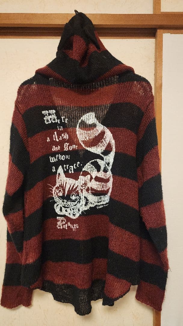 プトマヨ putumayo ダブルジップパーカー チェシャ猫 アリス ボーダー