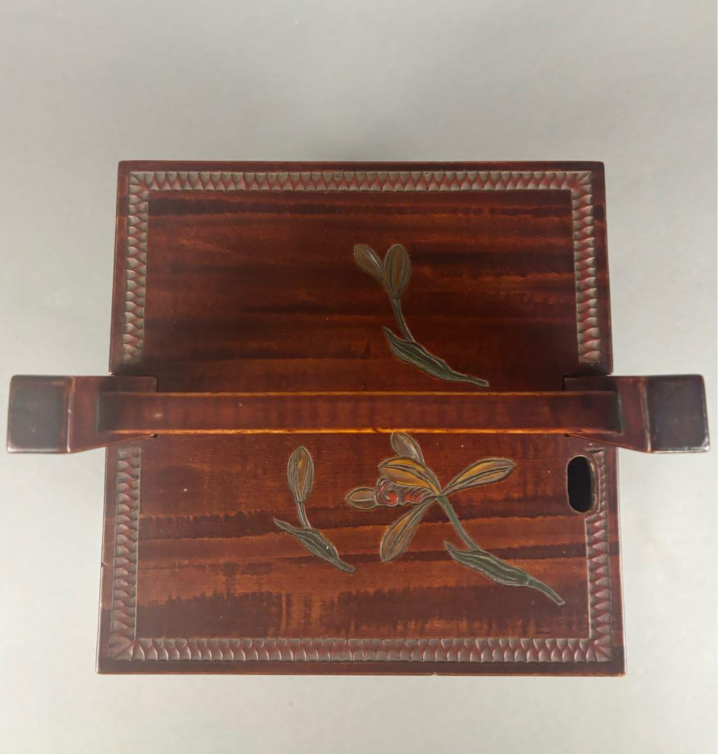 茶道具 讃岐 椿水仙圖 炭斗 在名