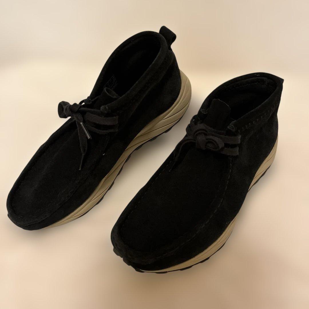 美品未使用級　Clarks クラークス ワラビーエデン 26.5cm 黒スエード