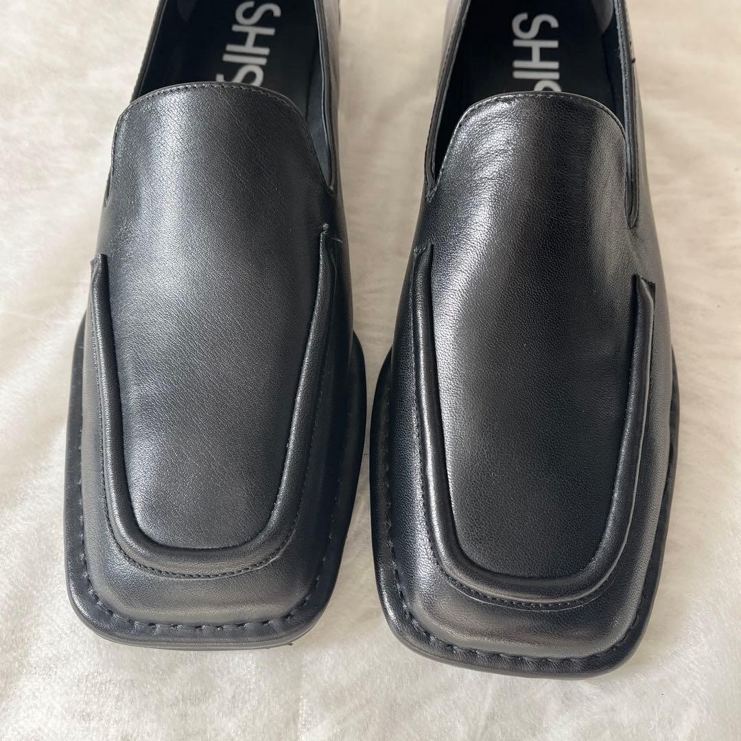 新品✨SHISEI シーセイ SQUARE LOAFER ローファー 黒 レザー - メルカリ