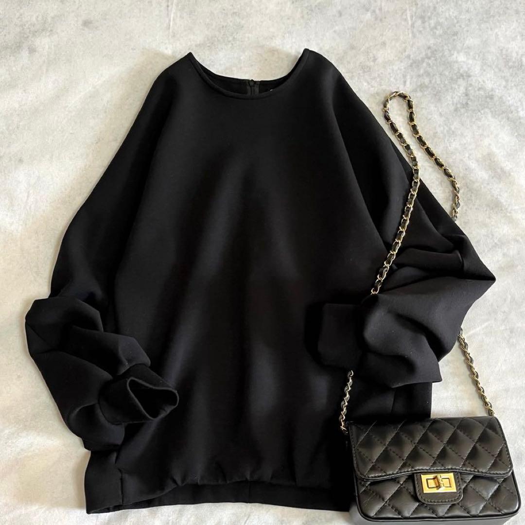 美品⭐️ ドゥーズィエムクラス dumble fit クルーネックプルオーバー　黒 追加dumblefit クルーネック プルオーバー（シャツ/ブラウス