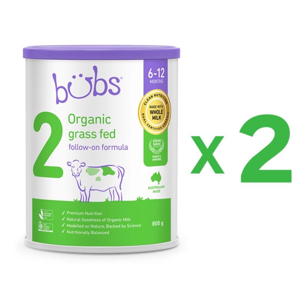2缶Bubs バブズ オーガニック 粉ミルク ステップ2 FREMON出品 - メルカリ
