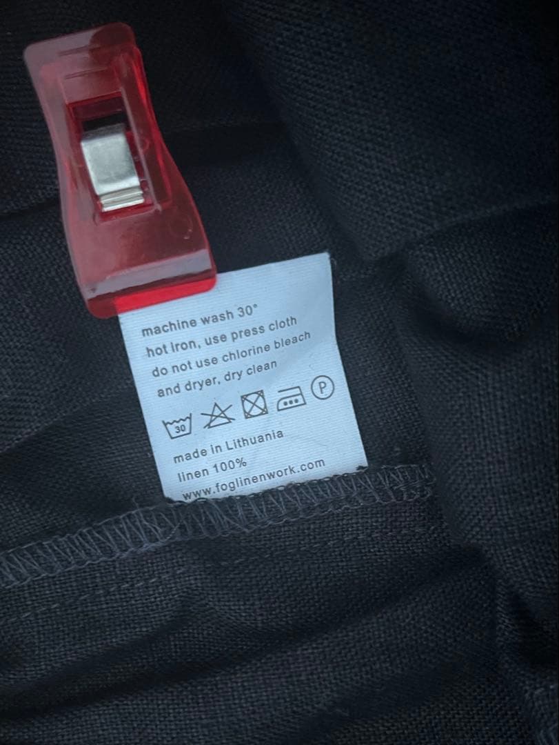 foglinenwork キナル 金子敦子さんコラボ ごきげんパンツ ブラック