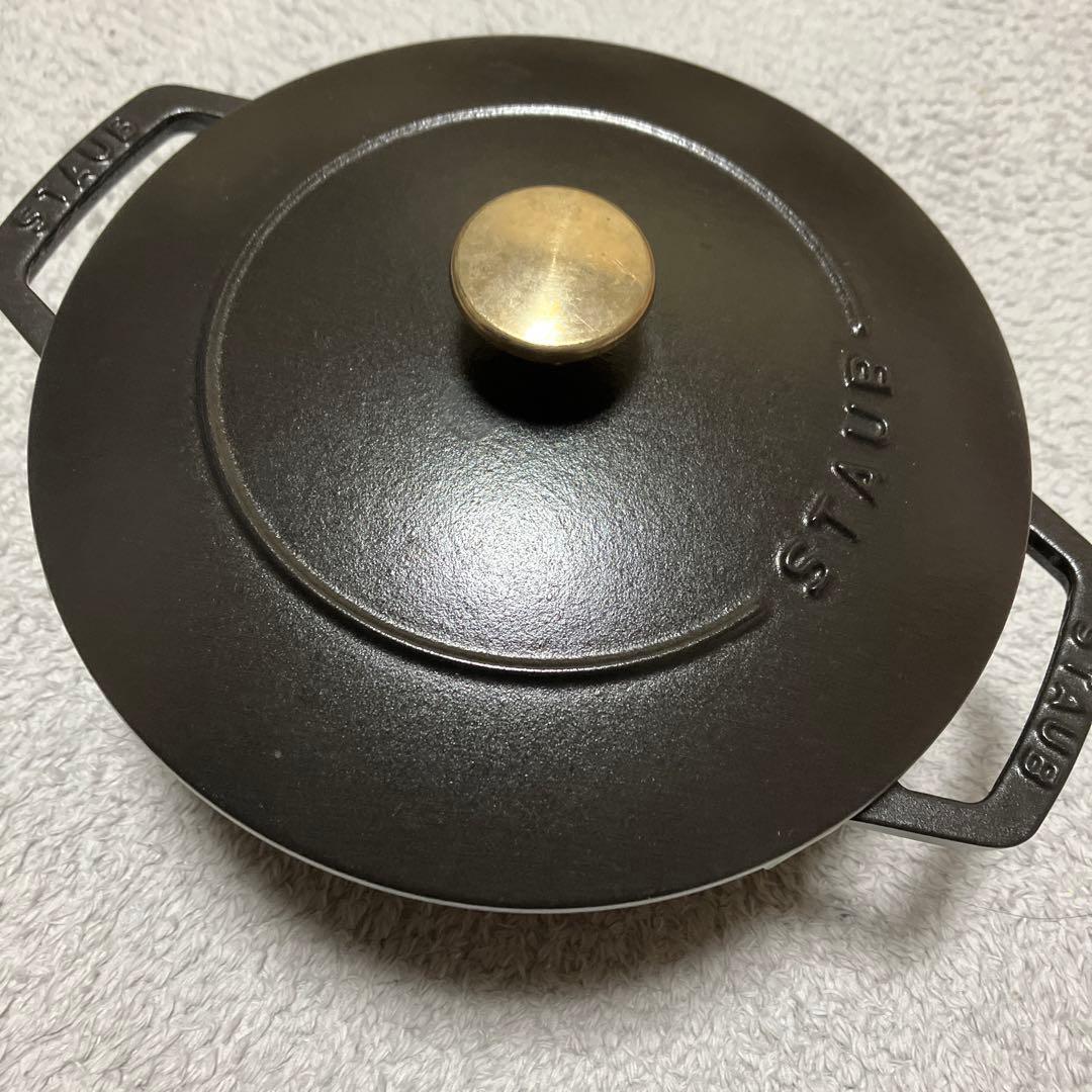 STAUB ストウブ　WANABE ワナベ　20センチ 楽天市場】【公式】【生涯保証】 ストウブ ワナベ L グレー 20cm STAUB