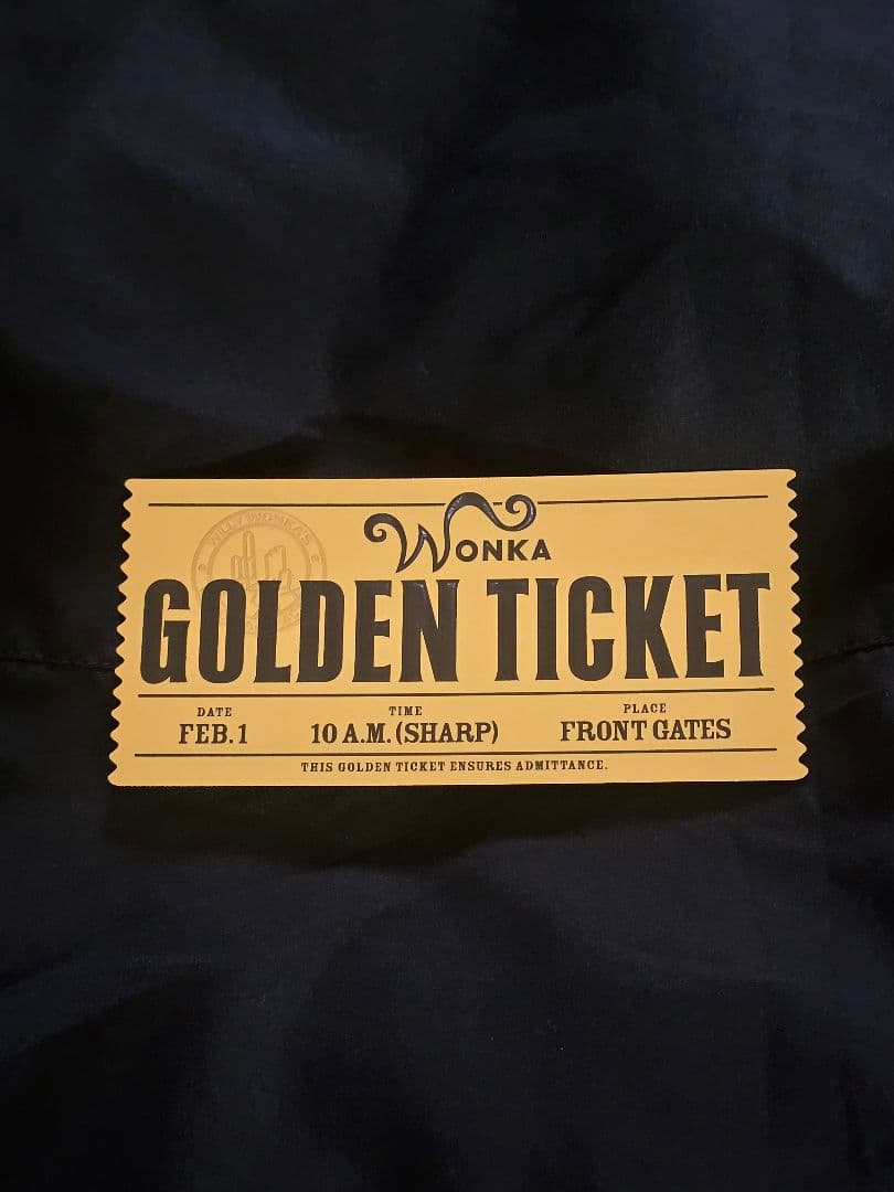 チャーリーとチョコレート工場 ゴールデンチケット レプリカ ウィリー