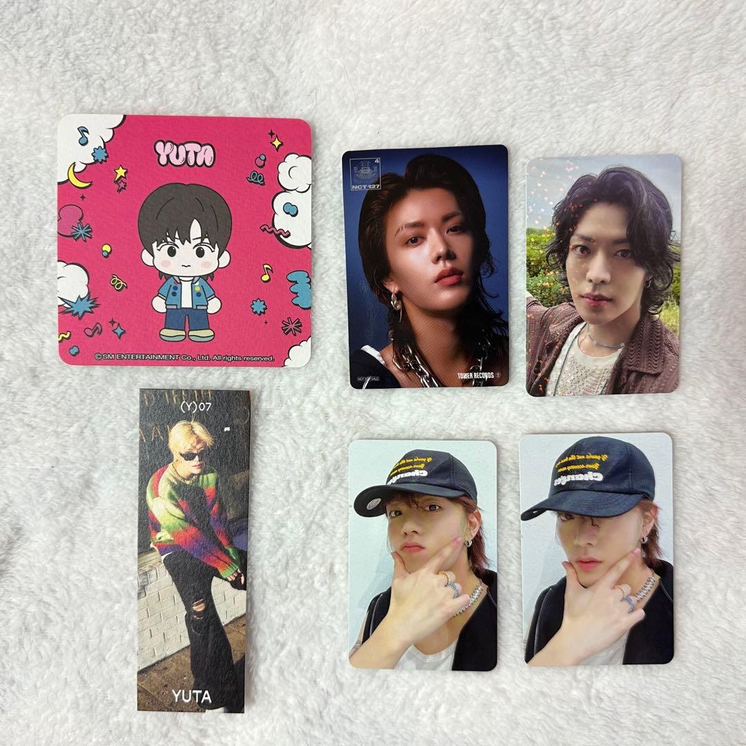 NCT127 YUTA 中本悠太 グッズセット トレカ ブックマーク コースター
