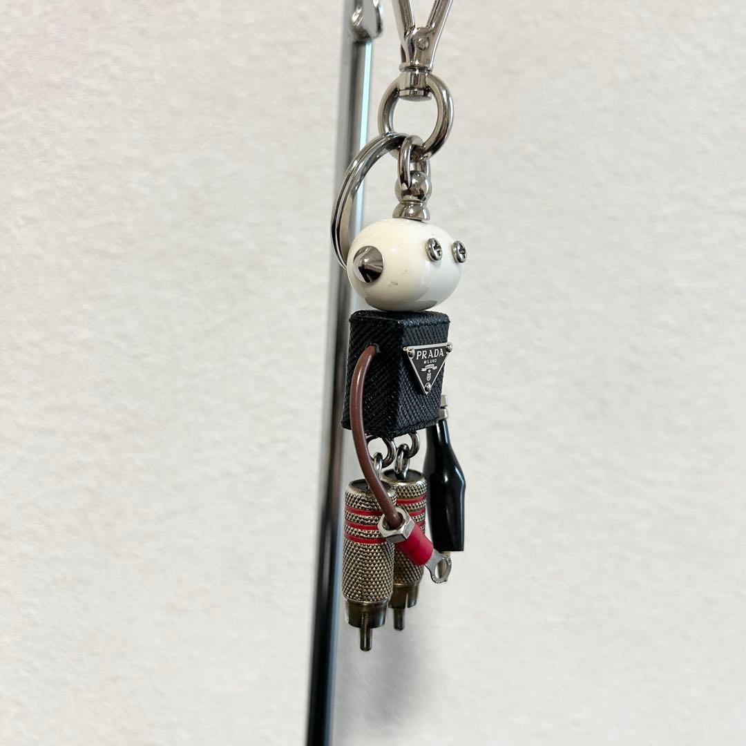 美品 PRADA プラダ ロボット キーホルダー エドワード バッグチャーム
