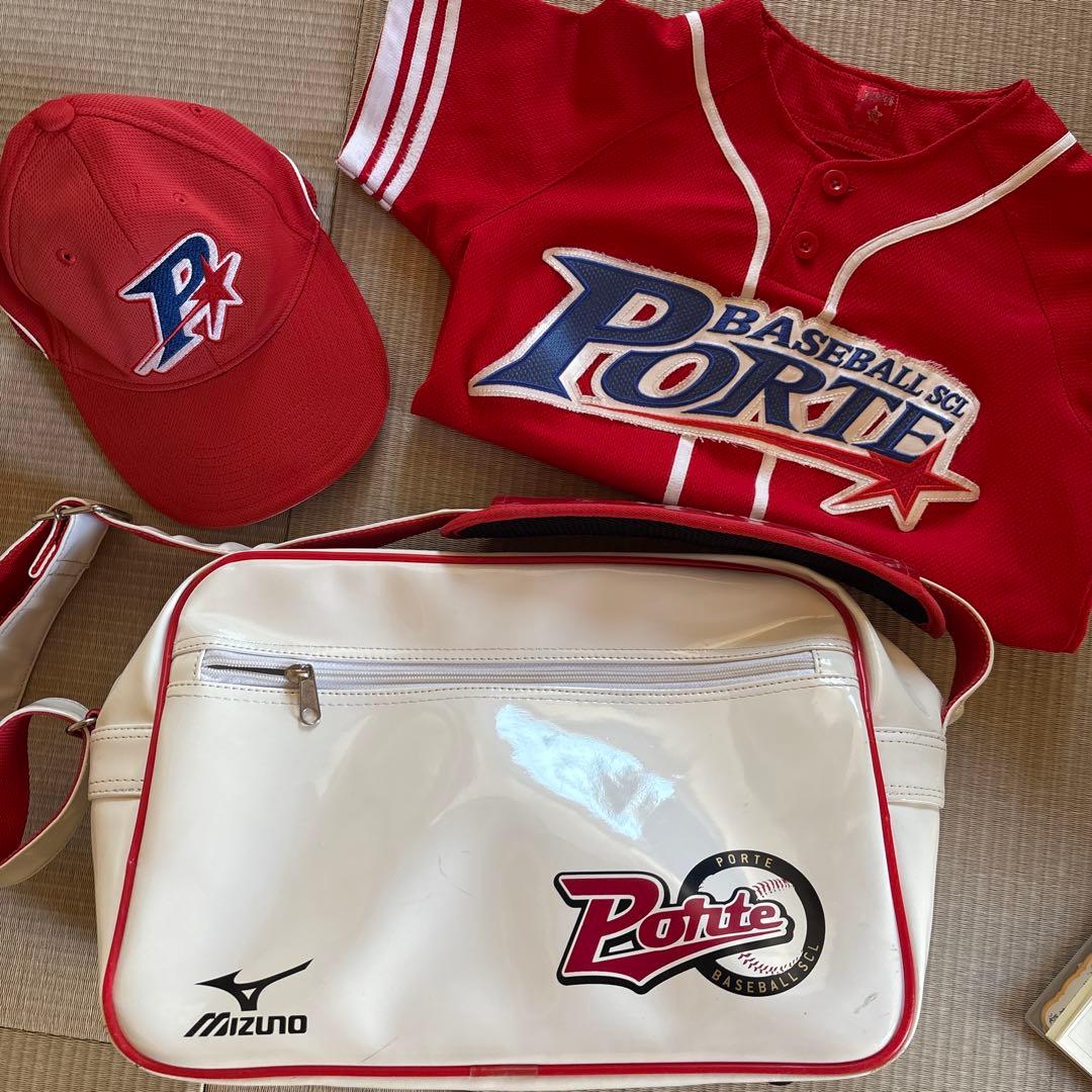 ポルテ野球ユニフォーム＆バックセット - メルカリ