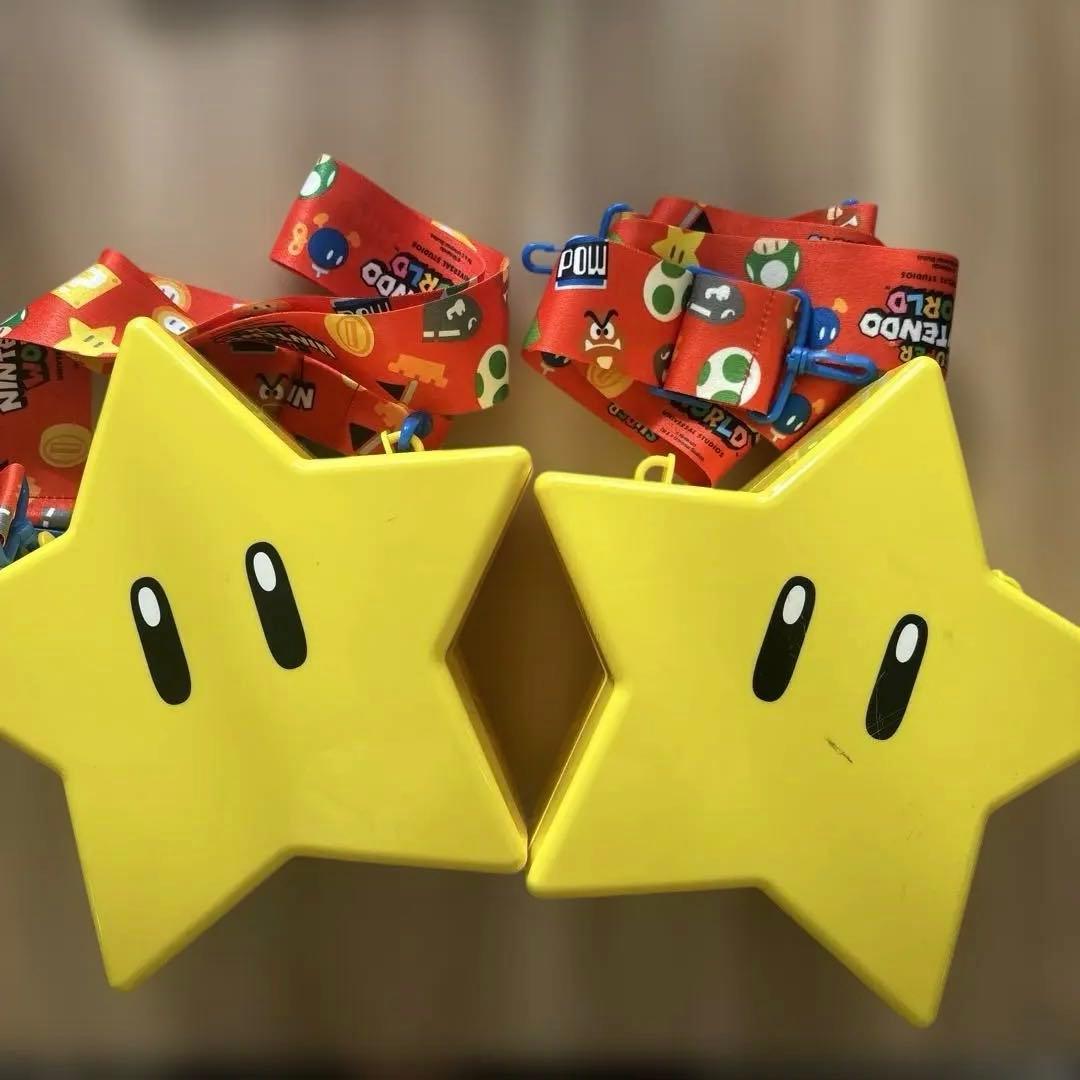 USJ ユニバ スーパーマリオ 星型 スターポップコーンバケツ2個セット