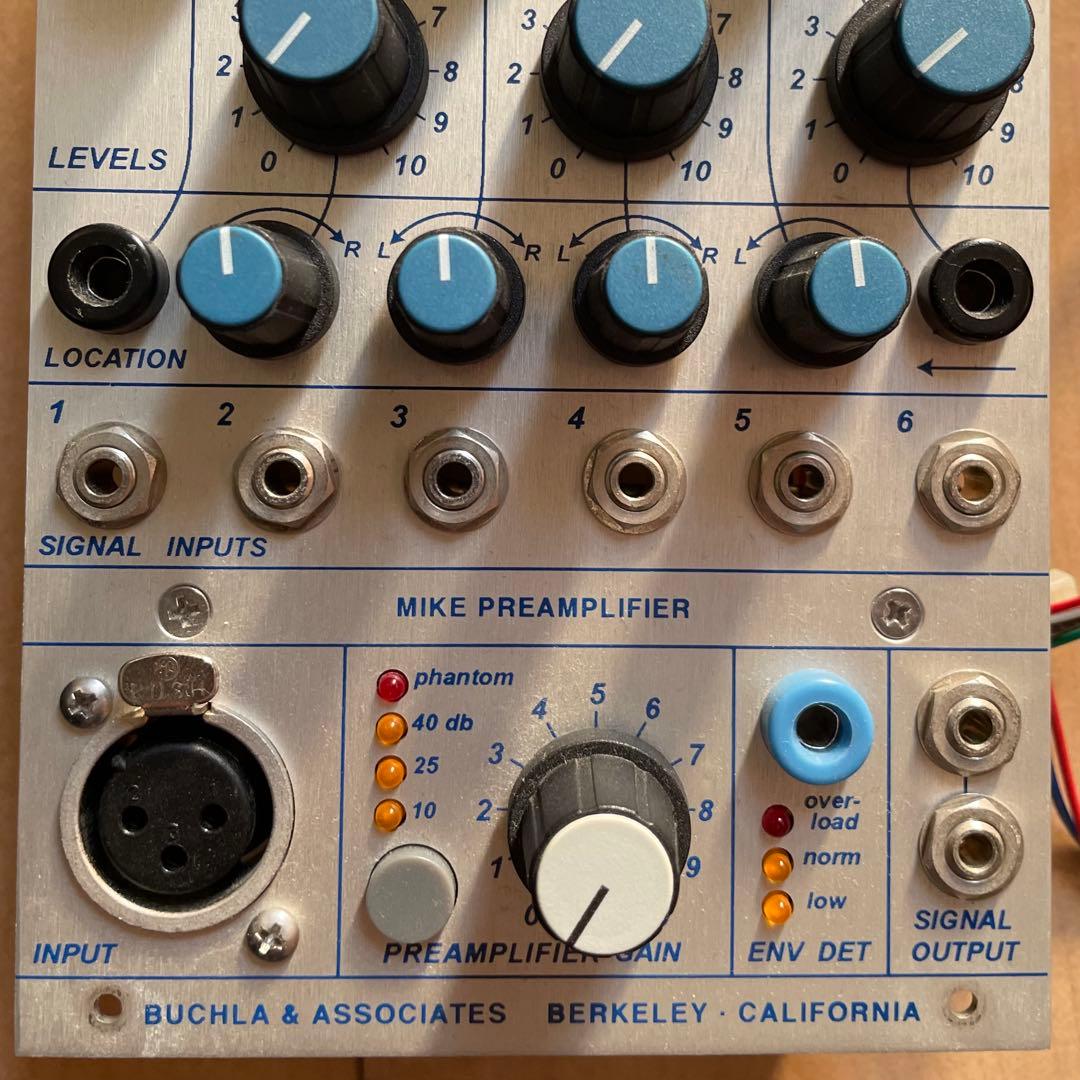 Buchla 207e mixer / preamplifier Mixer/Preamplifier Model 207