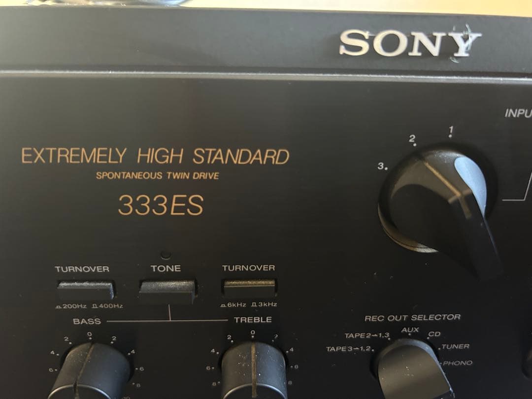 SONY 333ES アンプ EXTREME HIGH SENSITIVITY - メルカリ