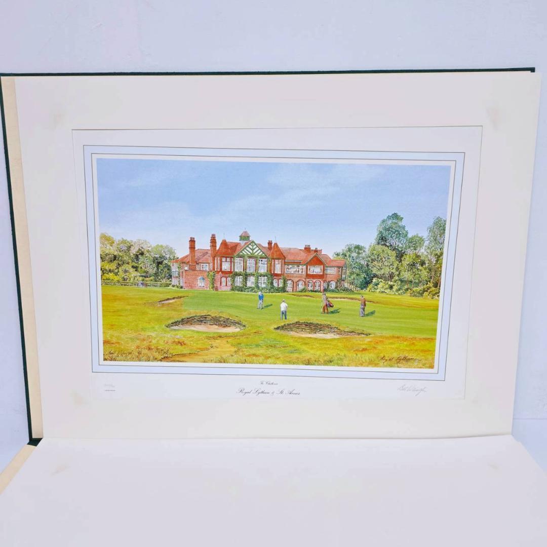 全英オープン他有名ゴルフコース リトグラフ全7枚セット Bill Waugh