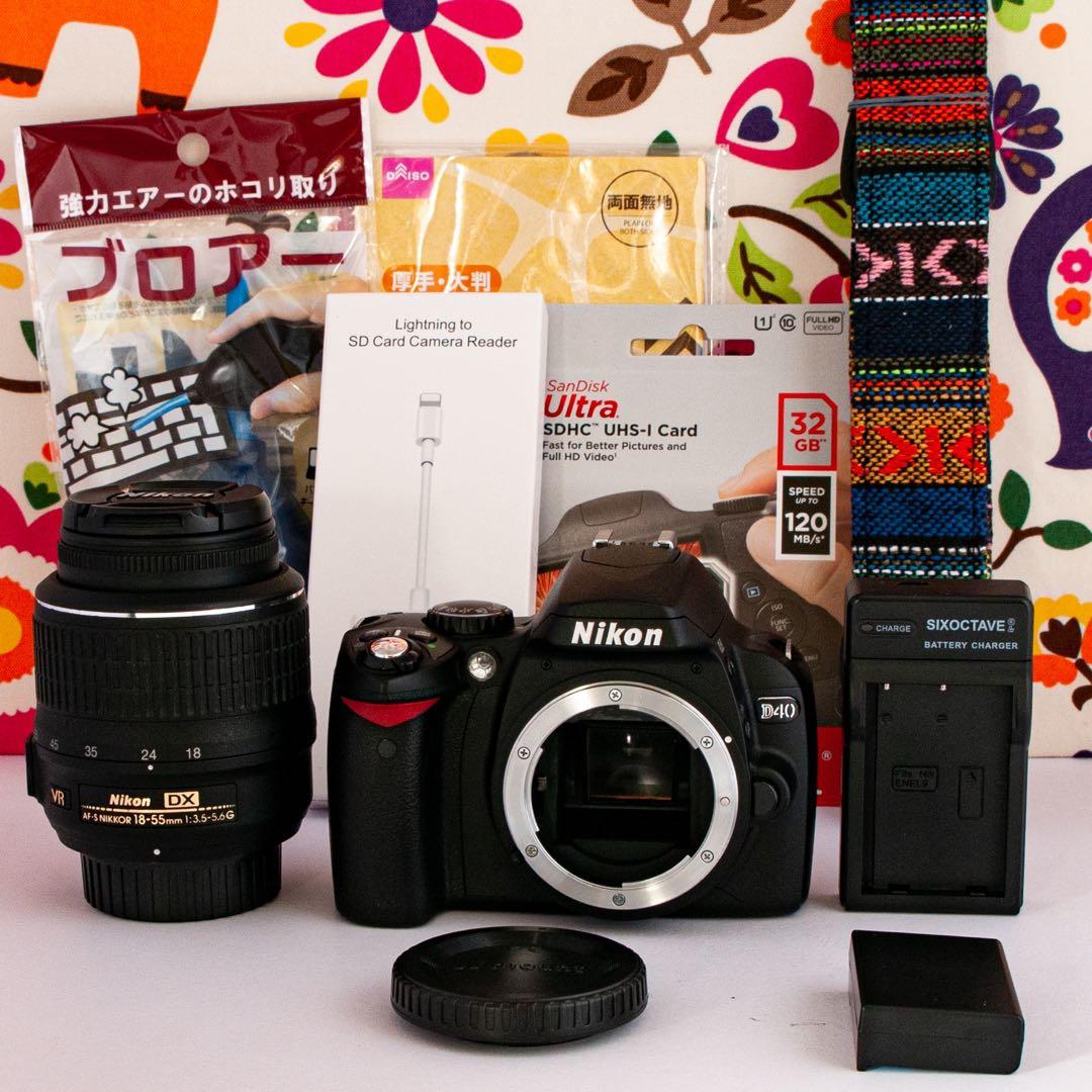 ❤️ニコンNikon D40❤️ iPhone転送❤️ショット数1561枚❤️の通販は