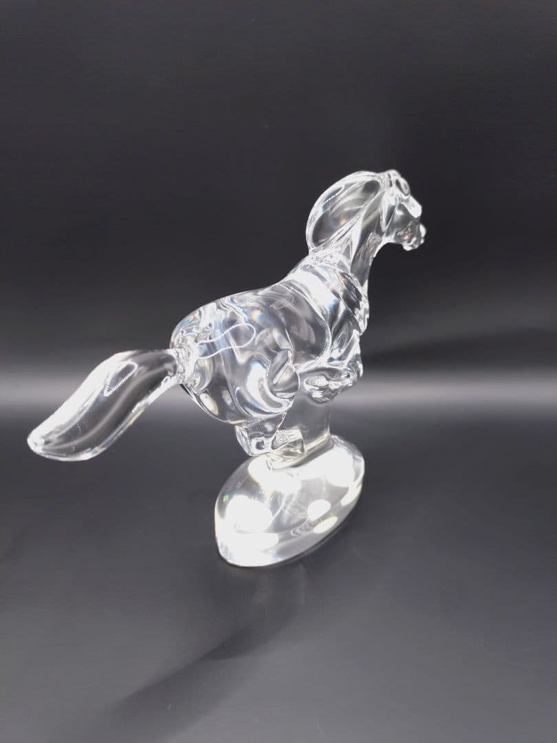 4-512 バカラ ホース 馬 走る馬 ガラス 置物 - メルカリ