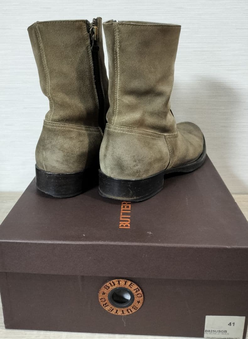 中古 BUTTERO ブッテロ B825 ショート ペコス ブーツ 41 - メルカリ