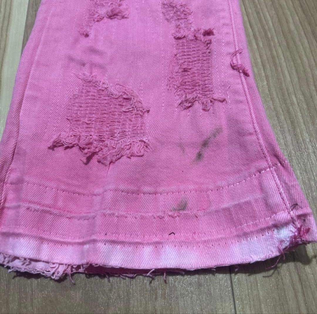 VALABASAS ピンク ブーツカットデニム 30 - メルカリ